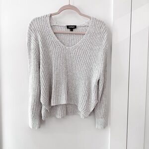 Express V Neck Crop Sweater